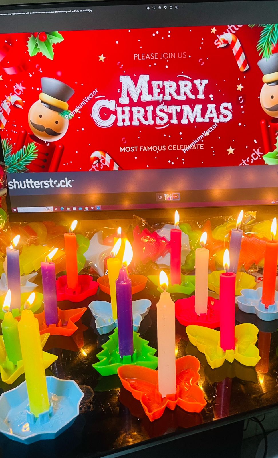 Miniatura 5 de Porta Velas Navideños Formas figurasx12u